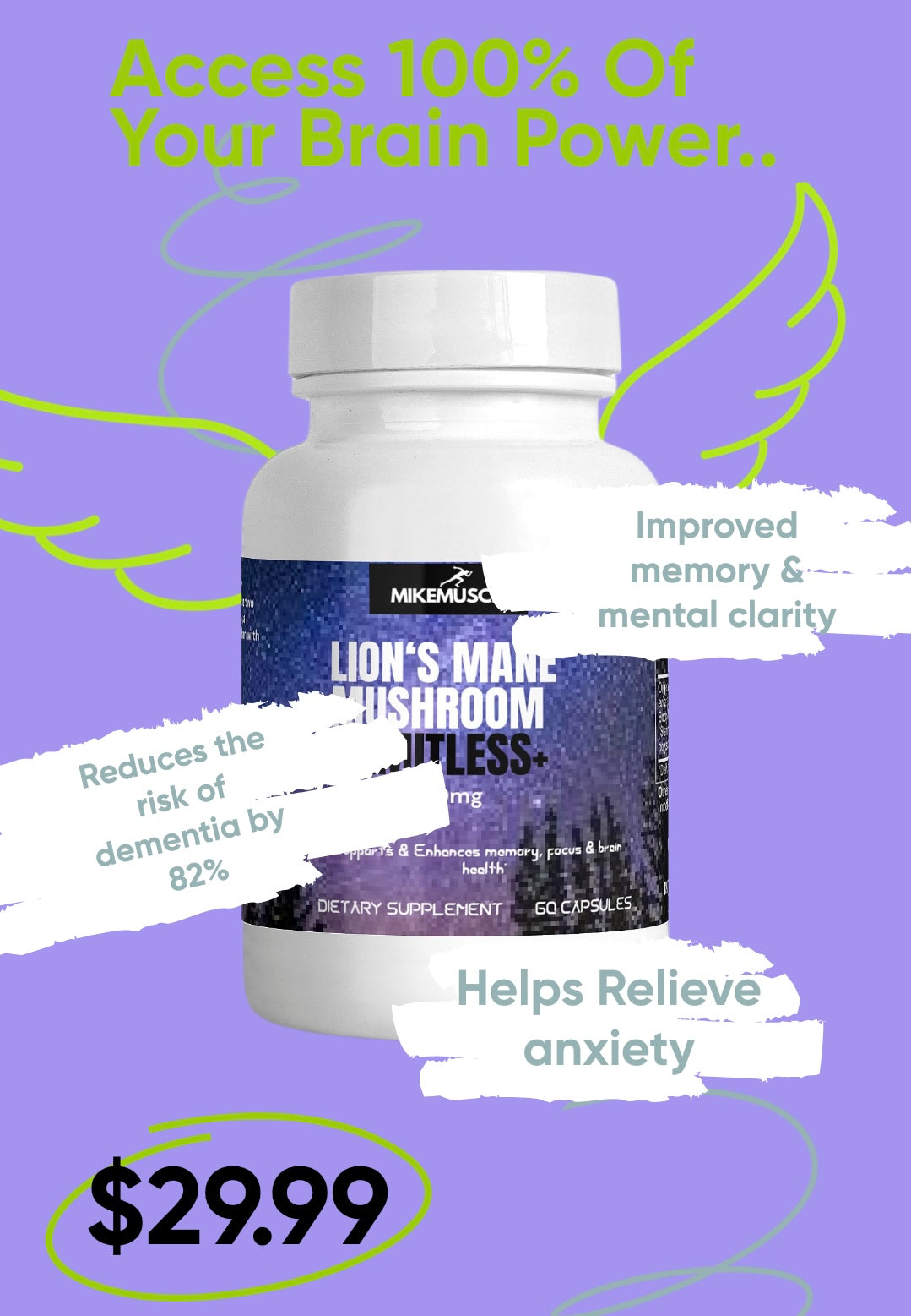 Lion's Mane Mushroom LIMITLESS+ | Brain Boost & Ultimate Focus